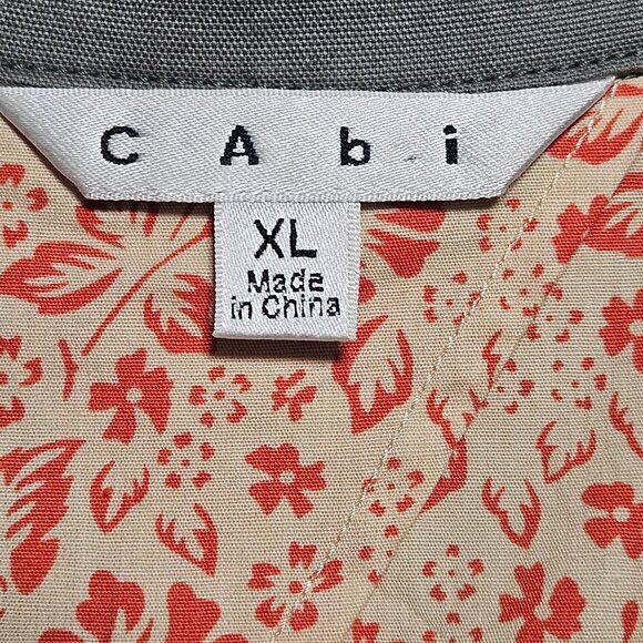 CAbi Women’s Gray Blazer Jacket XL Single-Button | Quiet Luxury Officecore - Picture 4 of 14